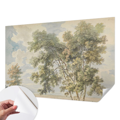 Fotomural decorativo para cabecero de cama con diseño de naturaleza romántica