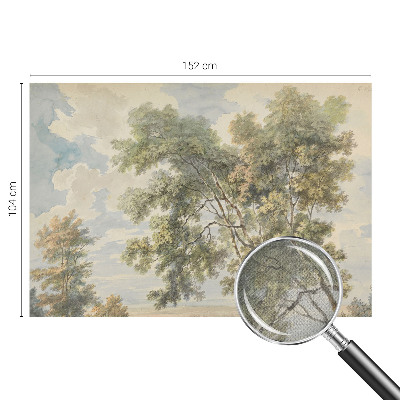 Fotomural decorativo para cabecero de cama con diseño de naturaleza romántica