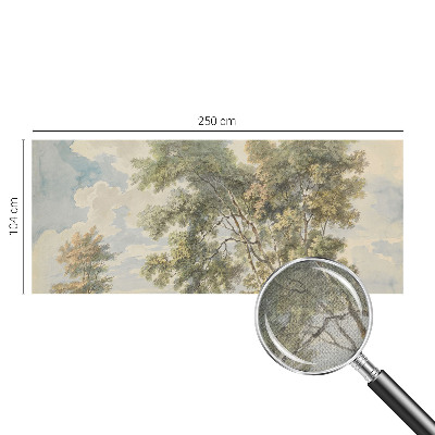 Fotomural decorativo para cabecero de cama con diseño de naturaleza romántica
