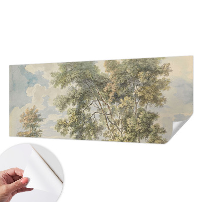 Fotomural decorativo para cabecero de cama con diseño de naturaleza romántica