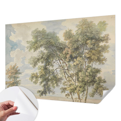 Fotomural decorativo para cabecero de cama con diseño de naturaleza romántica