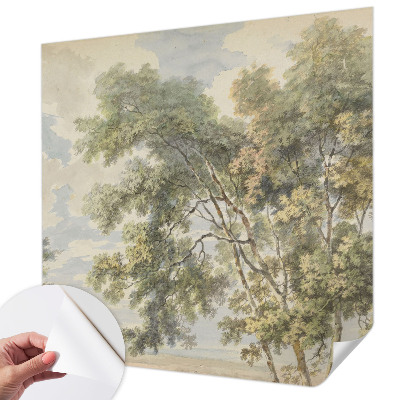 Fotomural decorativo para cabecero de cama con diseño de naturaleza romántica