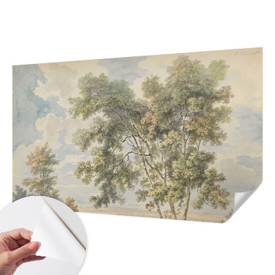 Fotomural decorativo para cabecero de cama con diseño de naturaleza romántica