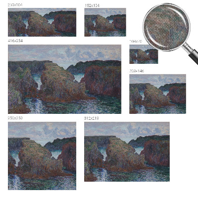 Papel mural con patrón decorativo Costa rocosa