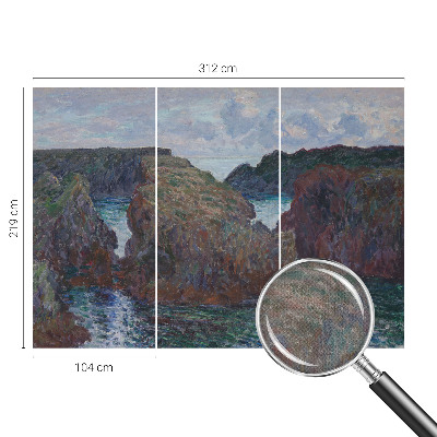 Papel mural con patrón decorativo Costa rocosa