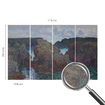 Papel mural con patrón decorativo Costa rocosa