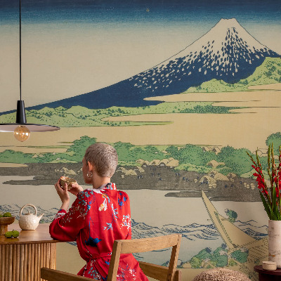 Papel mural con patrón decorativo Panorama de montaña