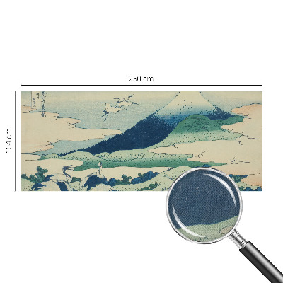 Papel mural texturado decorativo Grullas y montañas