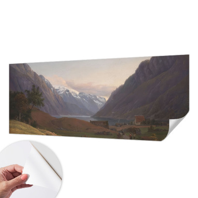Mural de pared con estampado hermoso Panorama de montaña