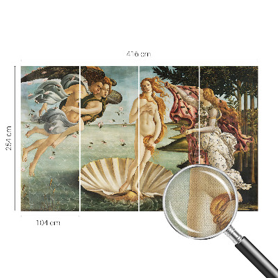 Fotomural decorativo para cabecero de cama con el motivo «El nacimiento de Venus»