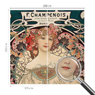 Papel mural texturado decorativo Simetría floral