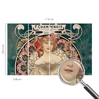 Papel mural texturado decorativo Simetría floral