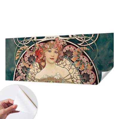 Papel mural texturado decorativo con diseño de simetría floral
