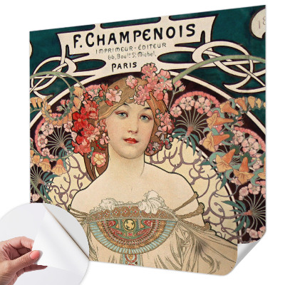 Papel mural texturado decorativo Simetría floral