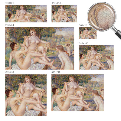 Papel mural con patrón decorativo Mujeres descansando