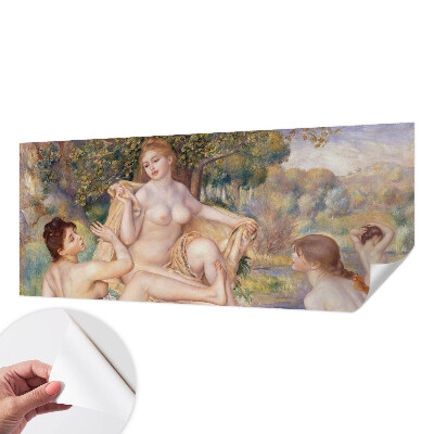Papel mural con patrón decorativo con ilustración de mujeres descansando