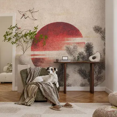 Papel mural texturado decorativo con diseño Bosque Este