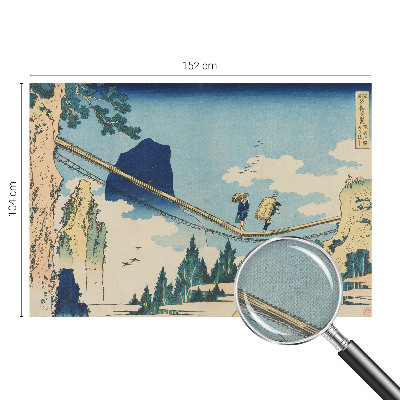 Mural de pared con estampado hermoso Puente de montaña