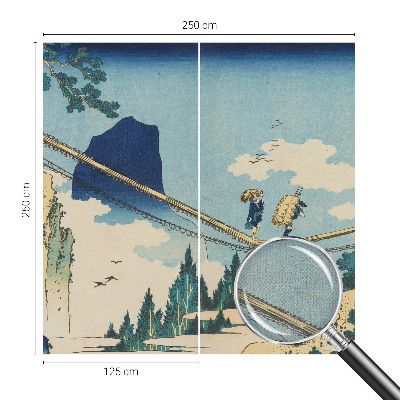 Mural de pared con estampado hermoso Puente de montaña