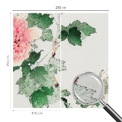 Mural de pared con estampado hermoso con un sutil diseño floral