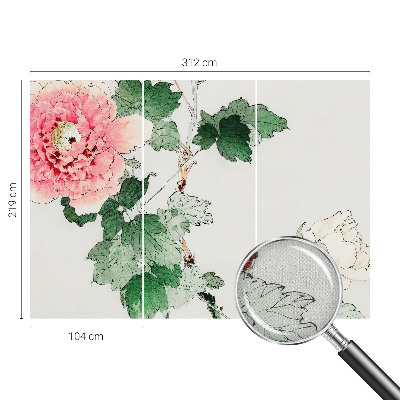 Mural de pared con estampado hermoso Sutileza floral