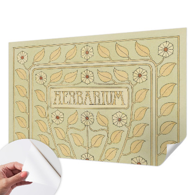 Papel mural texturado decorativo con motivo de adorno para plantas