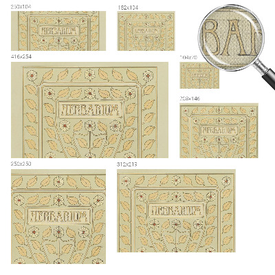 Papel mural texturado decorativo Adorno para plantas