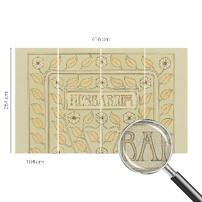 Papel mural texturado decorativo Adorno para plantas