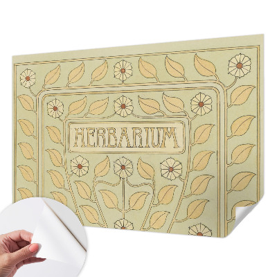 Papel mural texturado decorativo con motivo de adorno para plantas