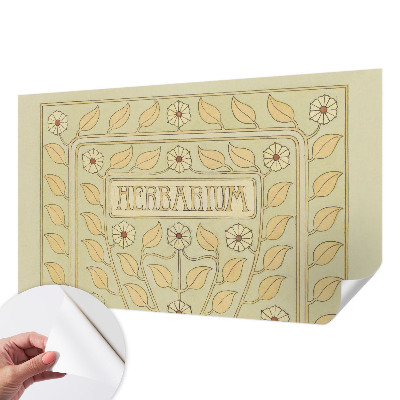 Papel mural texturado decorativo con motivo de adorno para plantas