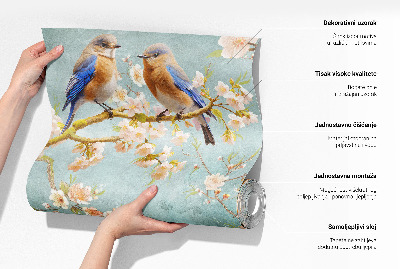 Fotomural decorativo para cabecero de cama Garzas en la hierba