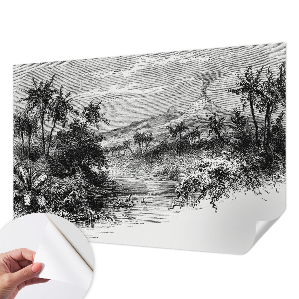 Mural de pared con estampado hermoso Panorama exótico