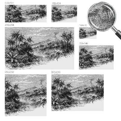 Mural de pared con estampado hermoso Panorama exótico