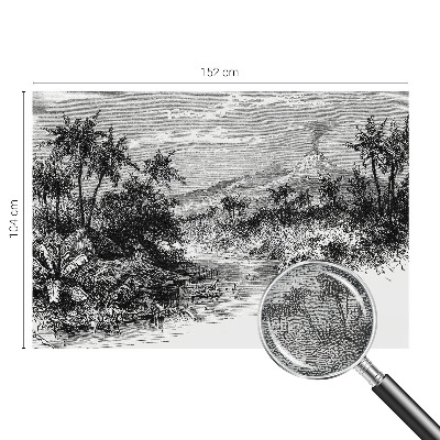 Mural de pared con estampado hermoso Panorama exótico