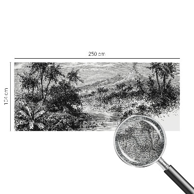 Mural de pared con estampado hermoso Panorama exótico