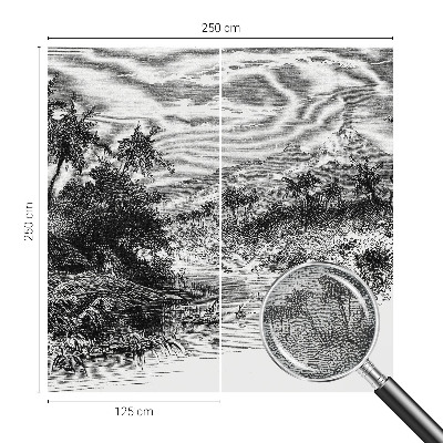 Mural de pared con estampado hermoso Panorama exótico