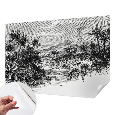 Mural de pared con estampado hermoso Panorama exótico