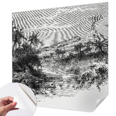 Mural de pared con estampado hermoso Panorama exótico