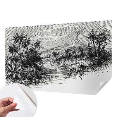 Mural de pared con estampado hermoso Panorama exótico