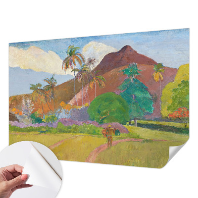 Papel mural con patrón decorativo con motivo de naturaleza exótica