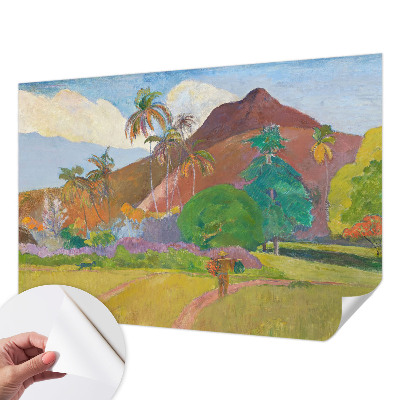 Papel mural con patrón decorativo con motivo de naturaleza exótica