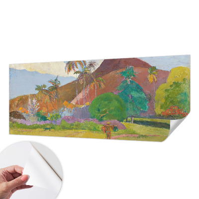Papel mural con patrón decorativo con motivo de naturaleza exótica