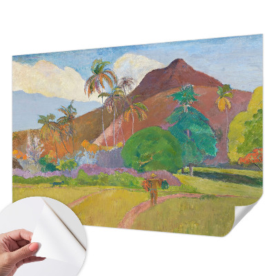 Papel mural con patrón decorativo con motivo de naturaleza exótica