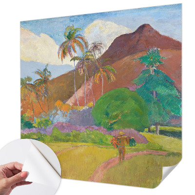Papel mural con patrón decorativo con motivo de naturaleza exótica