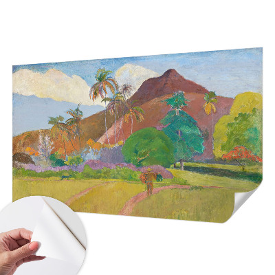 Papel mural con patrón decorativo con motivo de naturaleza exótica