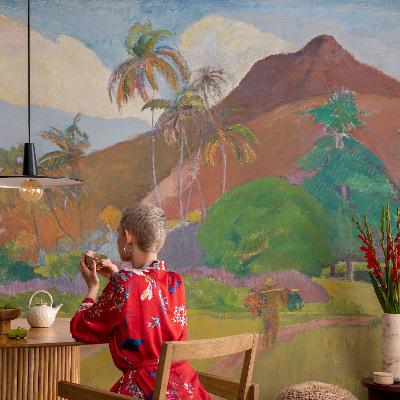 Papel mural con patrón decorativo Naturaleza exótica