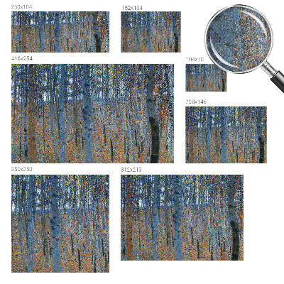 Papel mural texturado decorativo con diseño de bosque de abedules