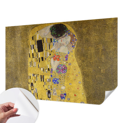 Mural de pared con estampado hermoso con diseño de pareja en estilo Art Nouveau