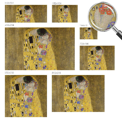 Mural de pared con estampado hermoso Pareja Art Nouveau