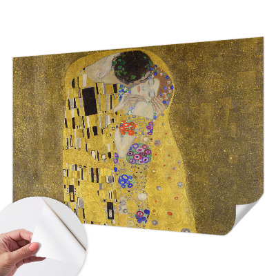 Mural de pared con estampado hermoso con diseño de pareja en estilo Art Nouveau